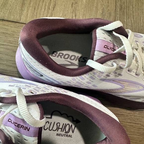 Brooks Glycerin 20 Women’s Running Shoes Size 7.5 White Purple - Picture 8 of 11